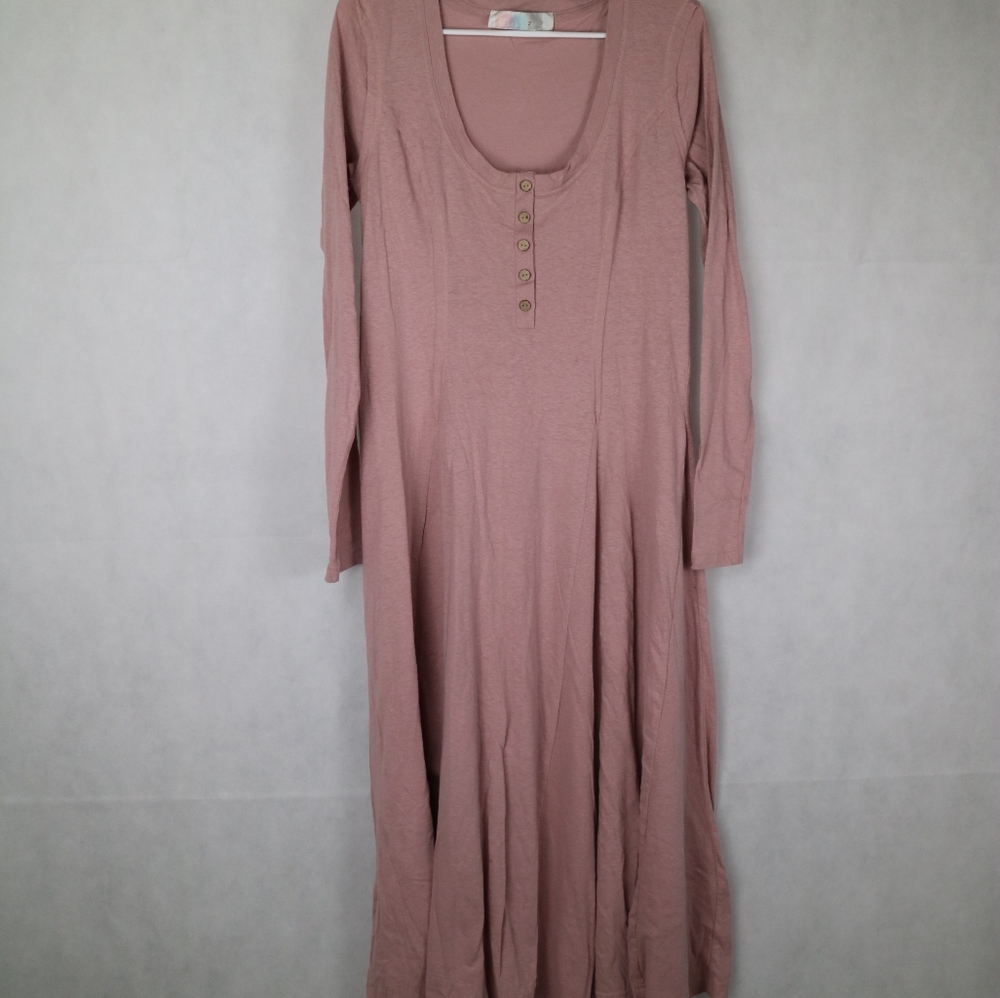 Free People Morgan Henley Maxi Dress in Woodrose